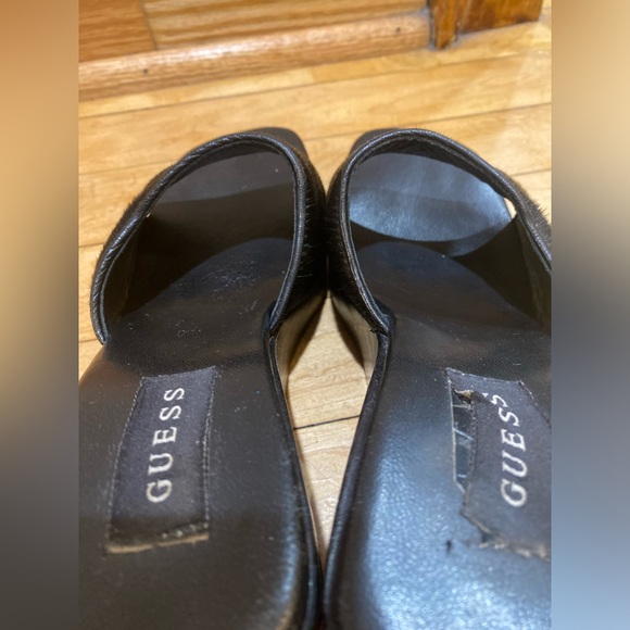 VTG 90s/00s Guess Wooden Wedge Platforms - Picture 7 of 11